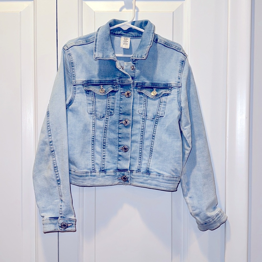 H&M Girls Denim Jacket size US 7-8